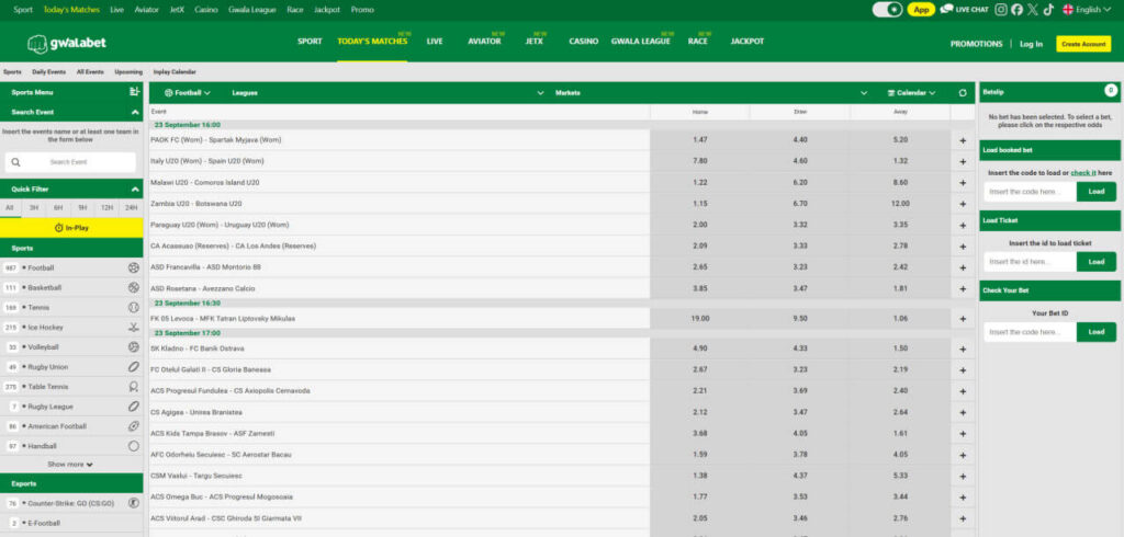 Gwalabet online betting